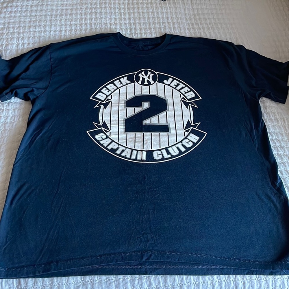 RARE 2014 Farewell Season New York Baseball Team Derek Jeter Tee Size XLarge